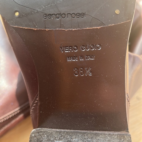 SERGIO ROSSI POINTY TOE RIDING BOOTS - Picture 10 of 15